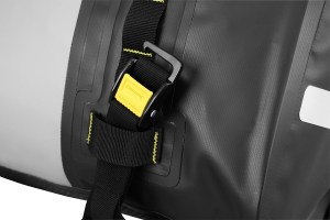 Hurricane 60L Dry Duffle Bag - close up of Rigg Straps